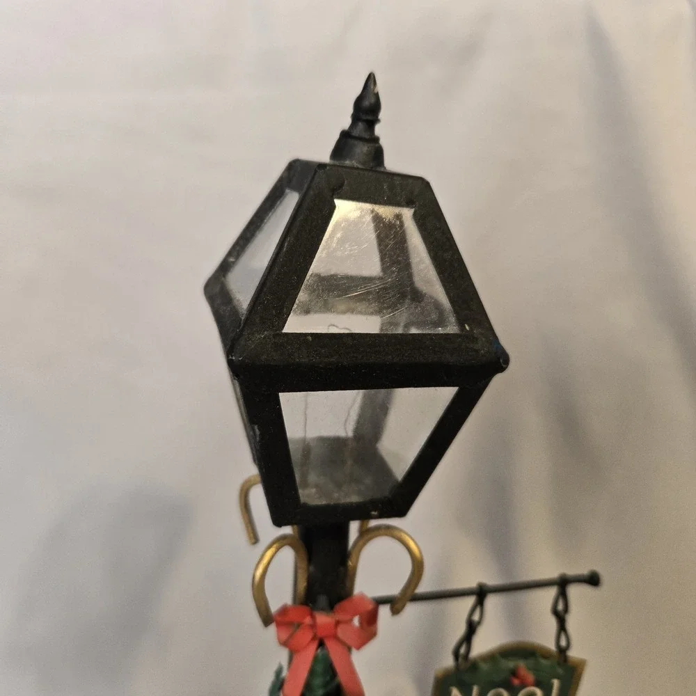 Vintage Midwest Importers Metal Christmas Lamp Post Noel Sign Holiday Decor 15